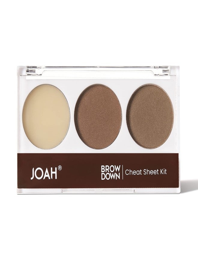 JOAH Beauty Brow Down Cheat Sheet Eyebrow Kit_Soft Brown - Image 1